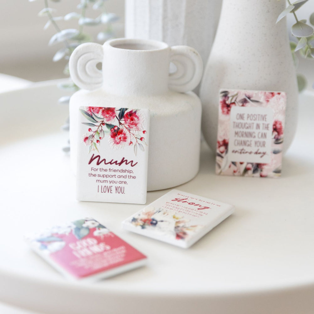 Native Blooms Mum Ceramic Magnet