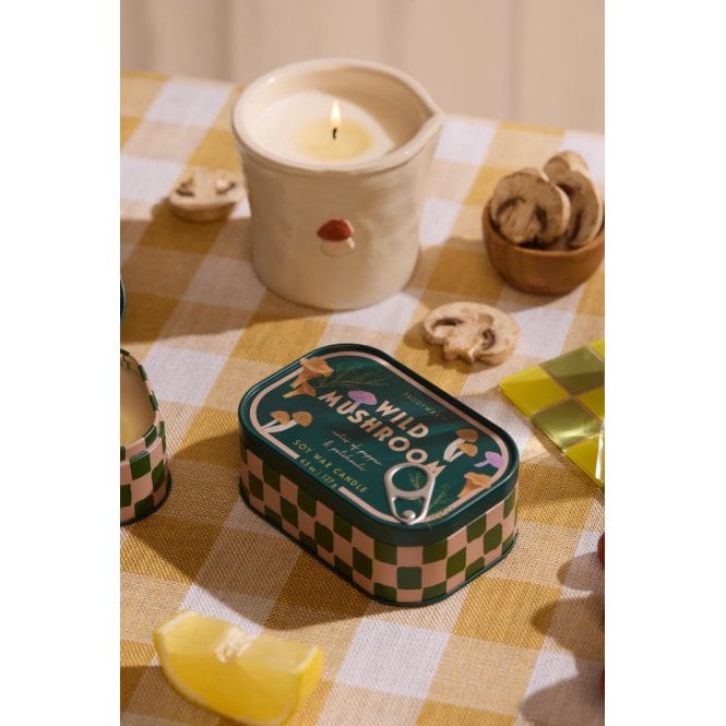 Wild Mushroom Bistro Tin Candle