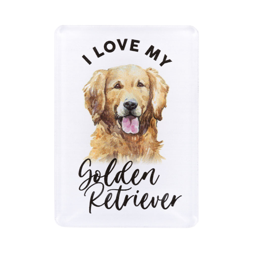 Golden Retriever Acrylic Magnet