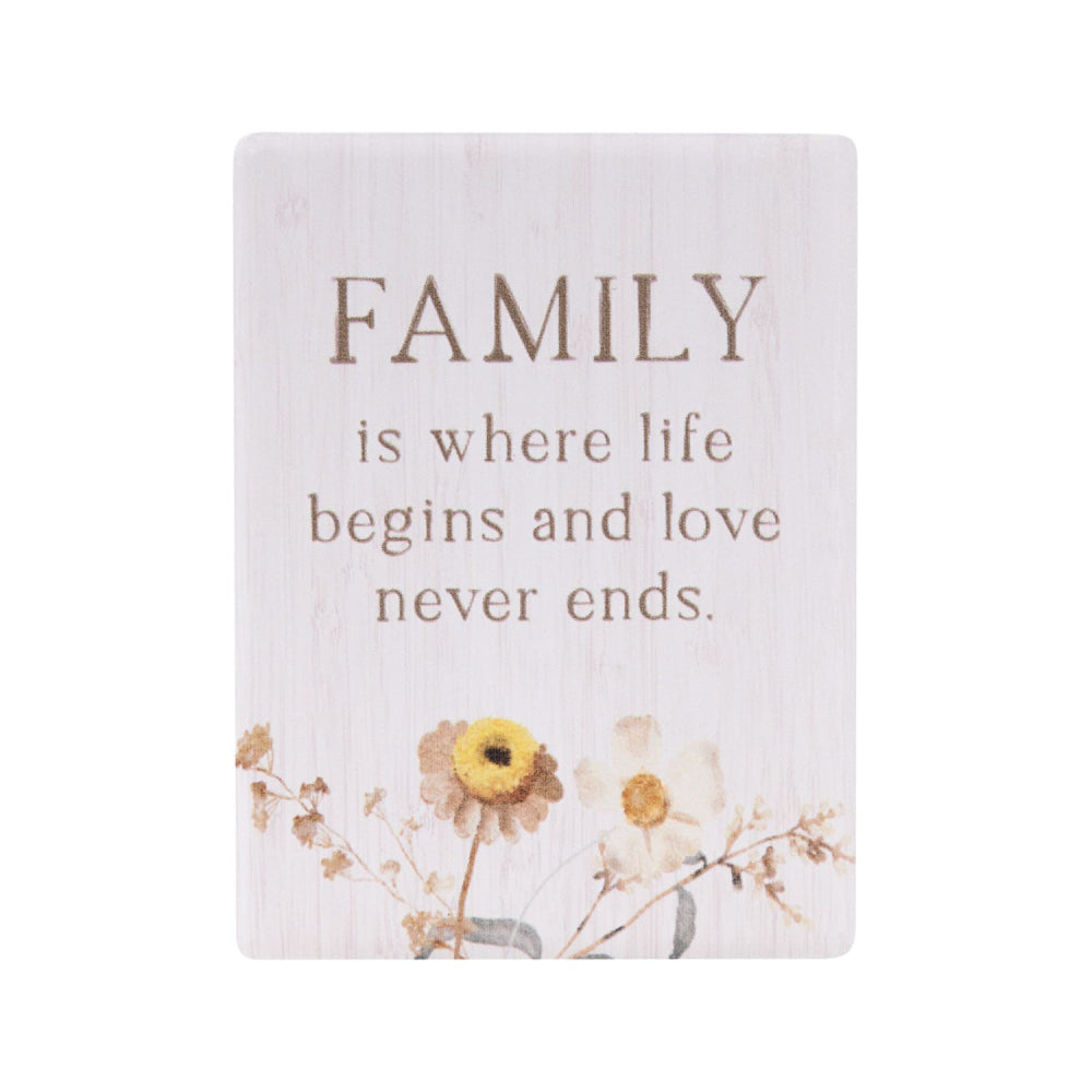 Rustic Meadow Family Ceramic Magnet