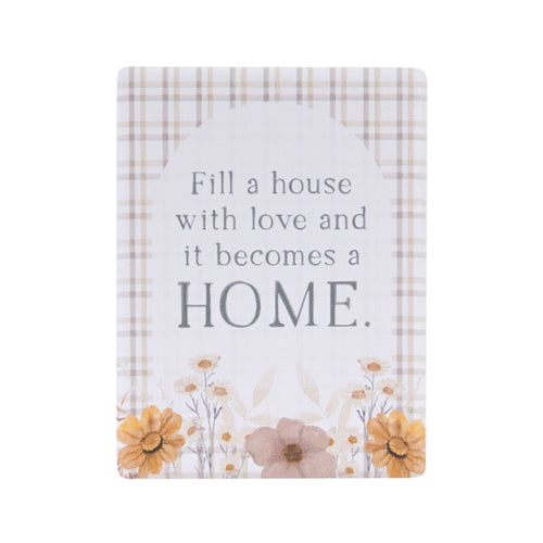 Rustic Meadow Home Ceramic Magnet