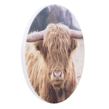Load image into Gallery viewer, Rustic Meadow Cow Ceramic Coaster