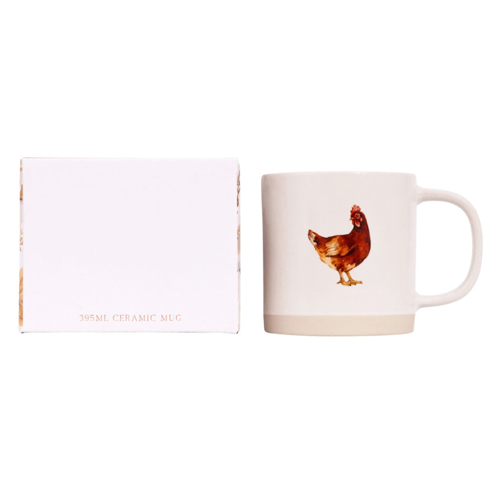 Rustic Meadow Chicken Mug