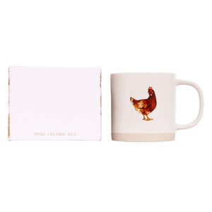Rustic Meadow Chicken Mug