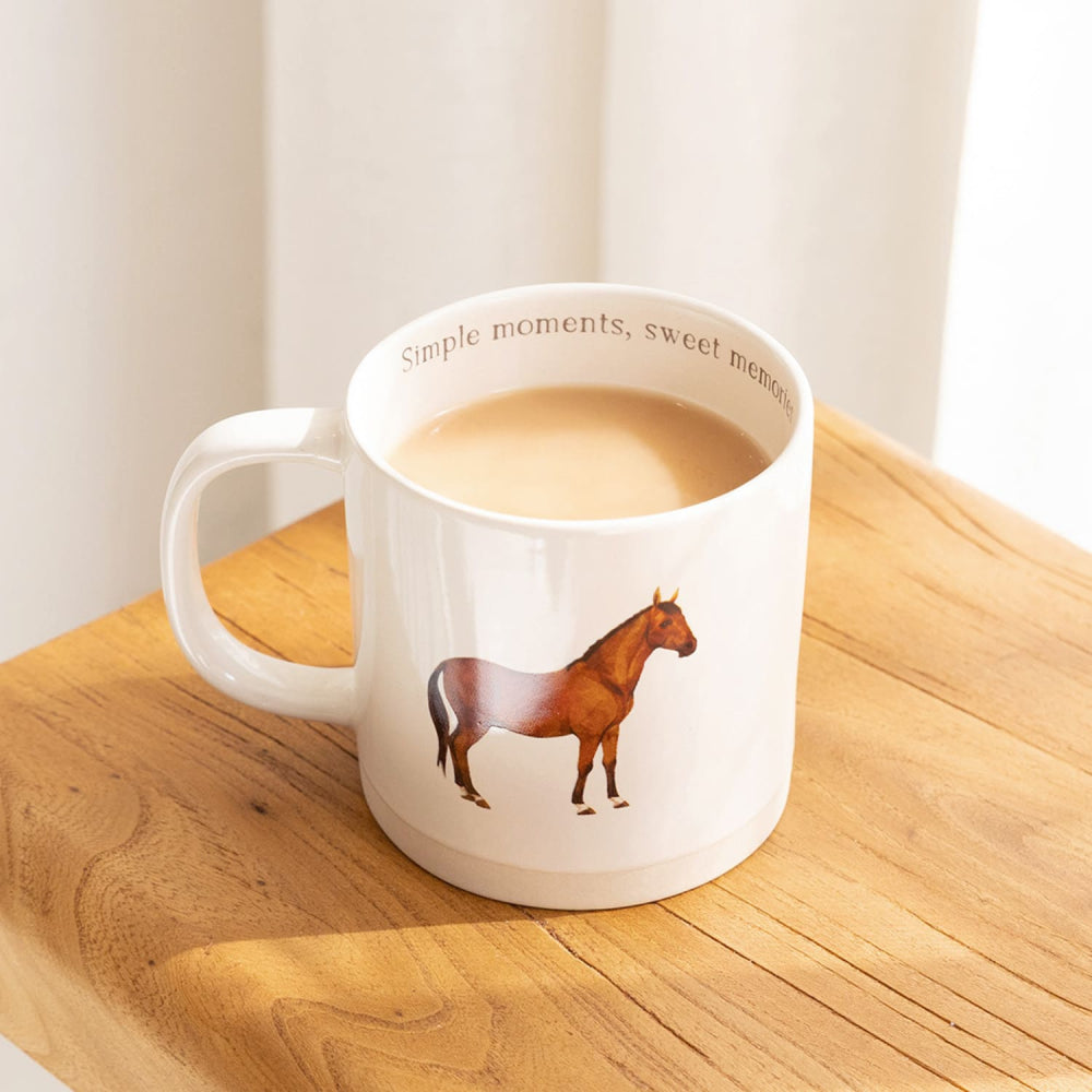 Rustic Meadow Horse Mug