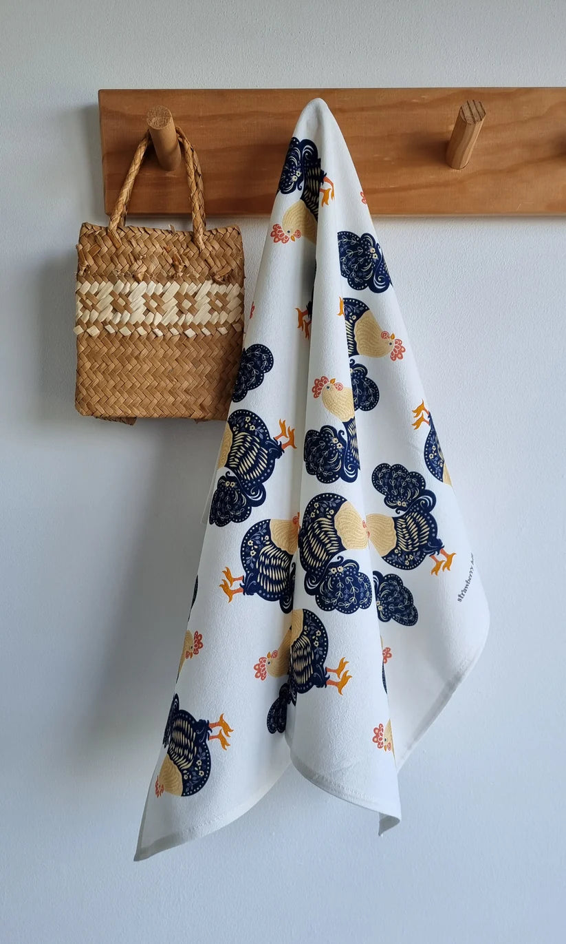 SH Rooster Tea Towel