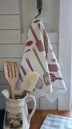 SH Spoons & Spatulas Tea Towel