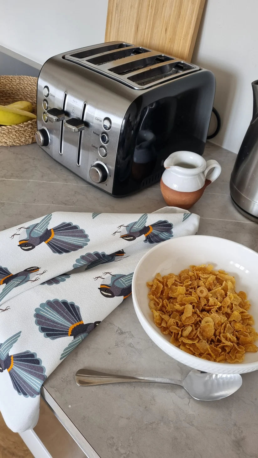 SH Piwakawaka Teal Towel