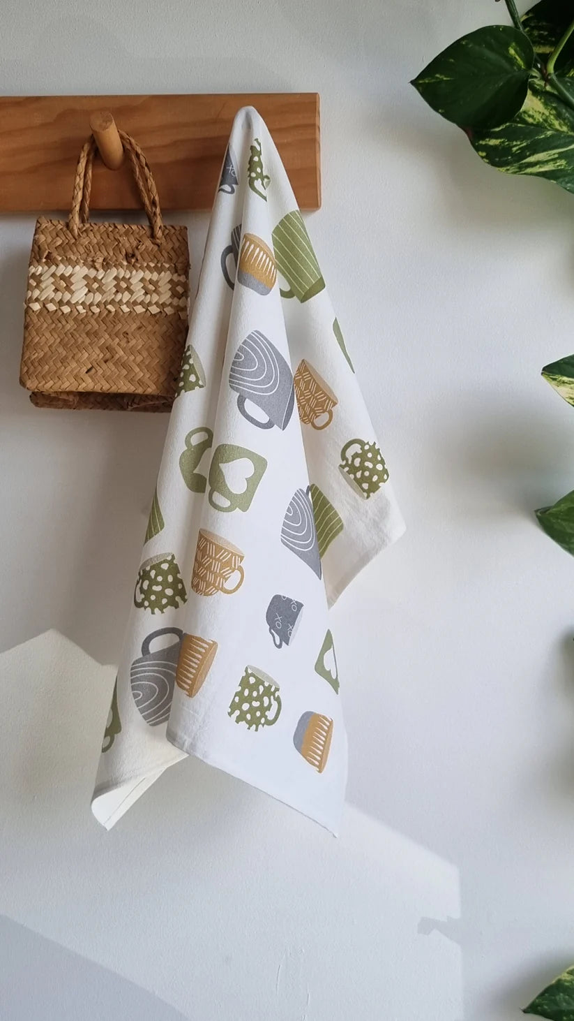 SH Cups Tea Towel