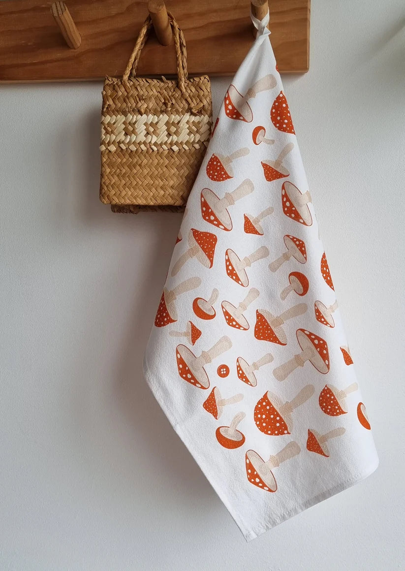 SH Toadstool Tea Towel