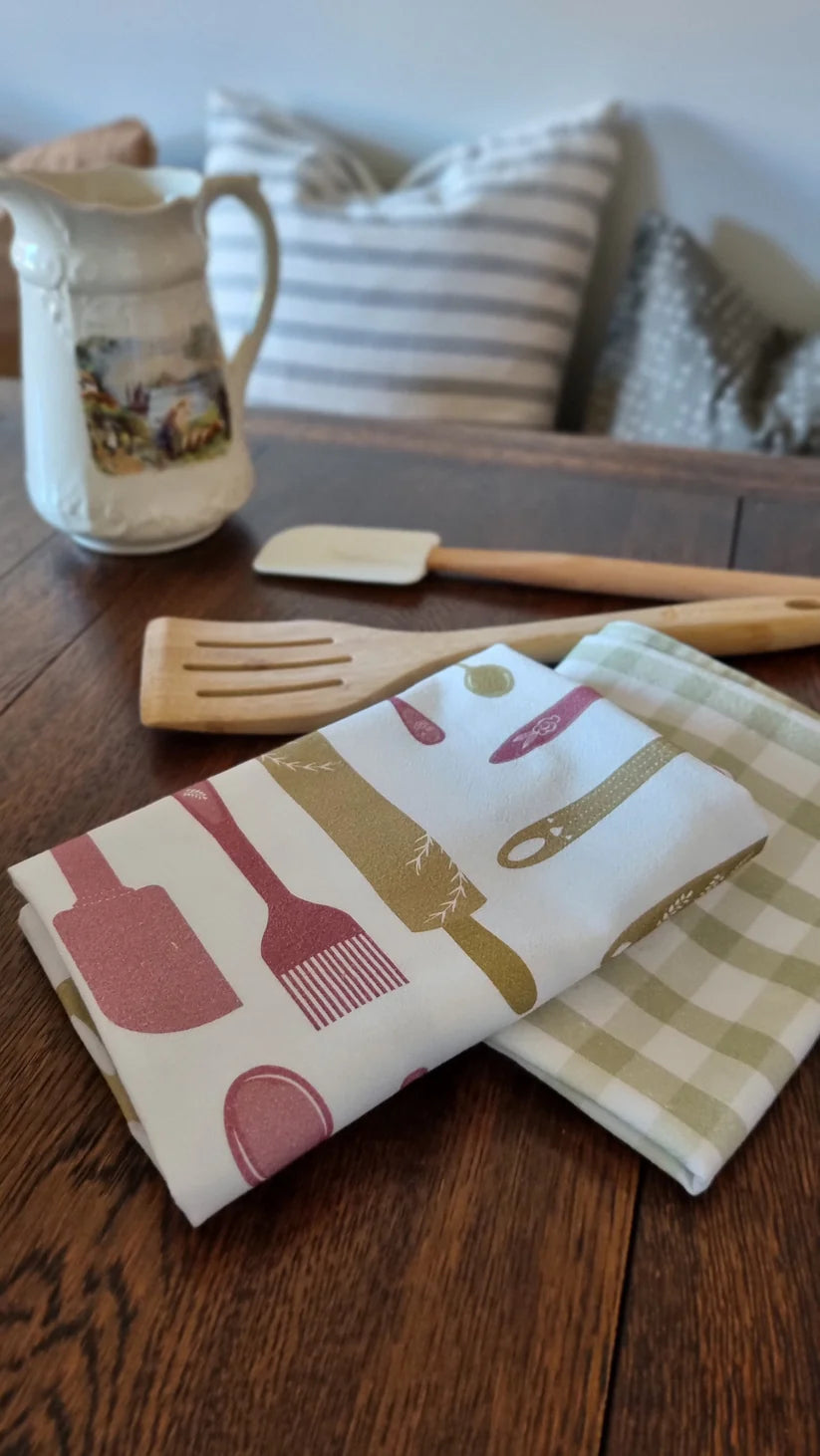 SH Spoons & Spatulas Tea Towel