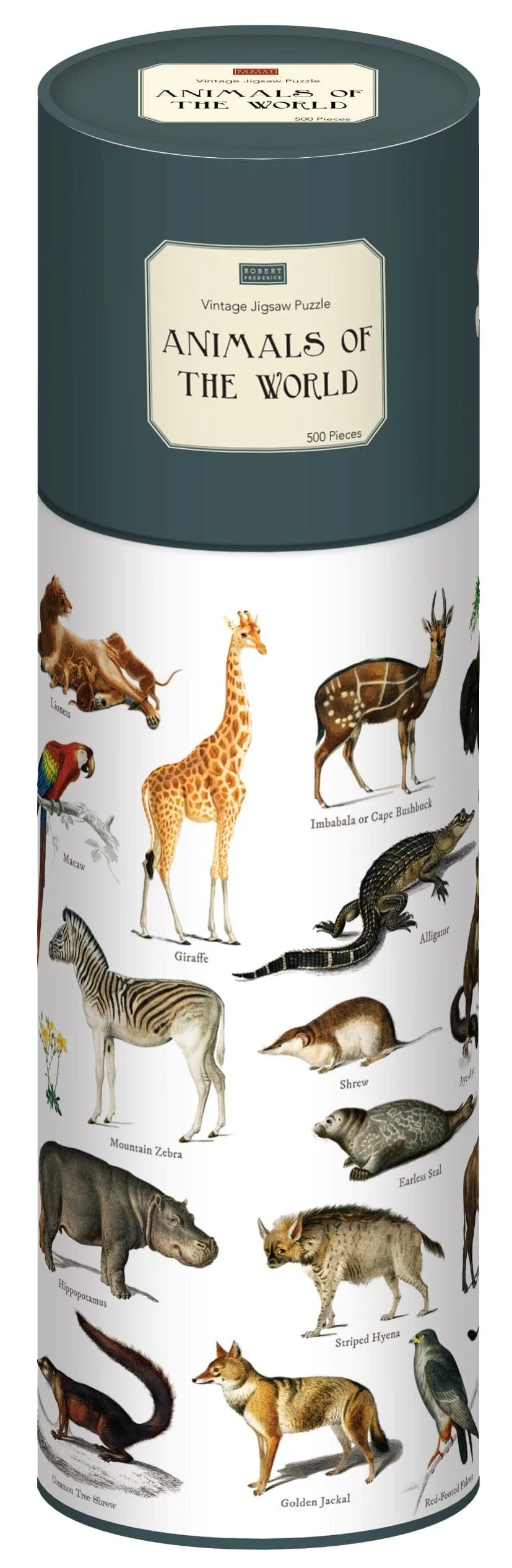 Animal World 500pc Jigsaw Puzzle Tube