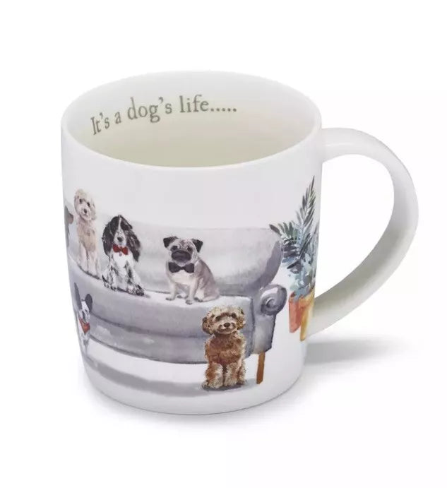 Curiopus Dogs Barrel Mug Its a Dogs Life