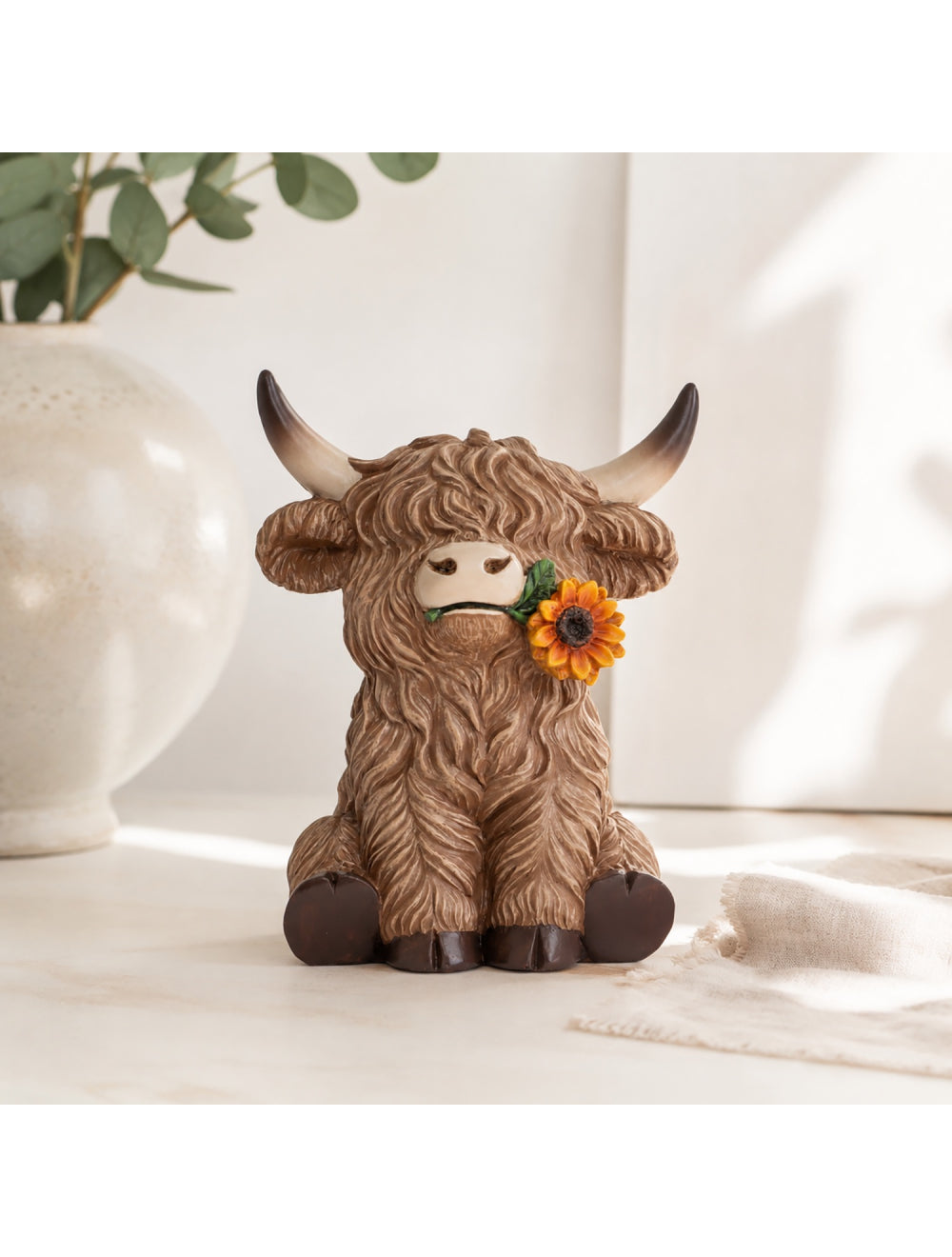 Saddle & Bloom Sunflower Highland Cow
