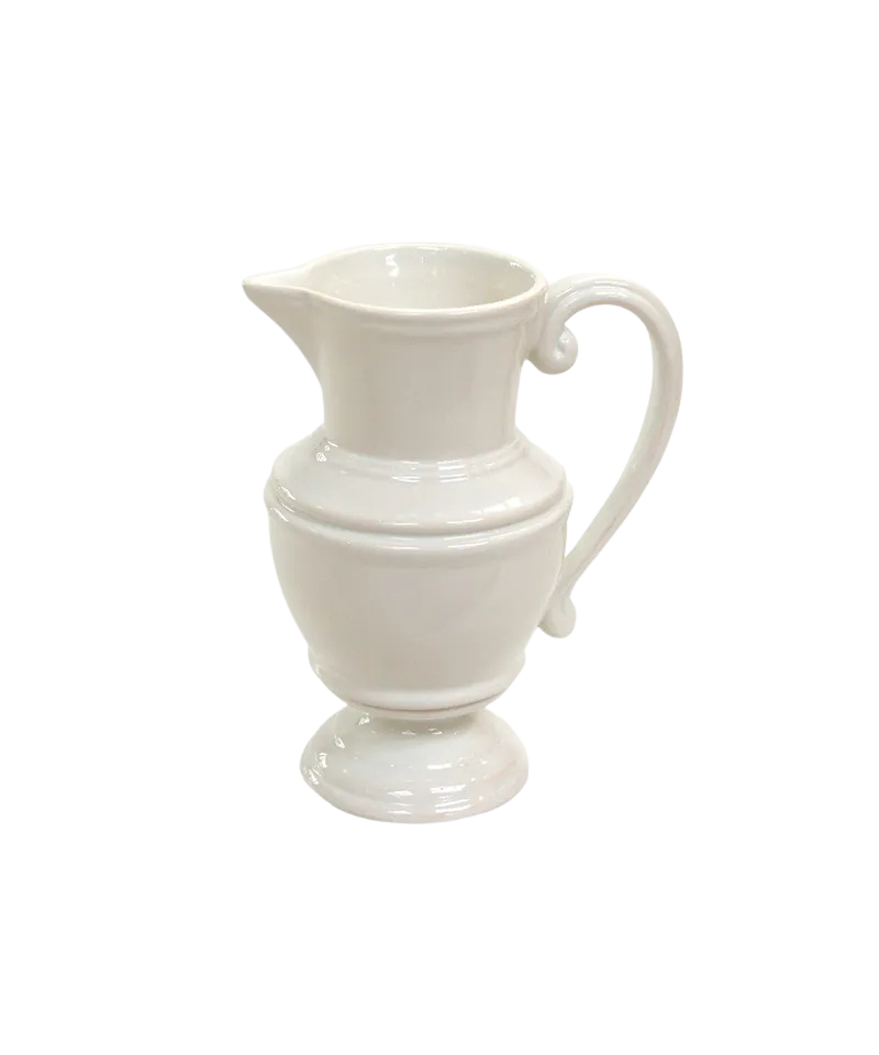 Small White Pitcher