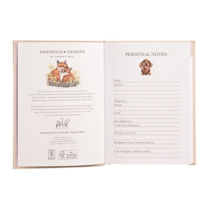 Wrendale Flexi Diary Bunny