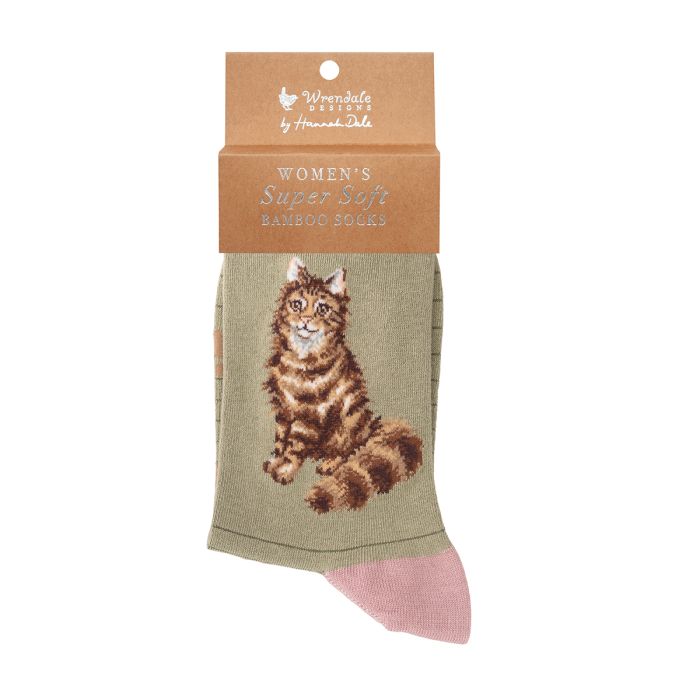Wrendale Sock Cat Feline Fabulous