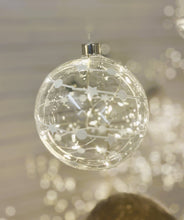 Load image into Gallery viewer, 12cm Silver Thread Clear Sphere Hanging Glass Light