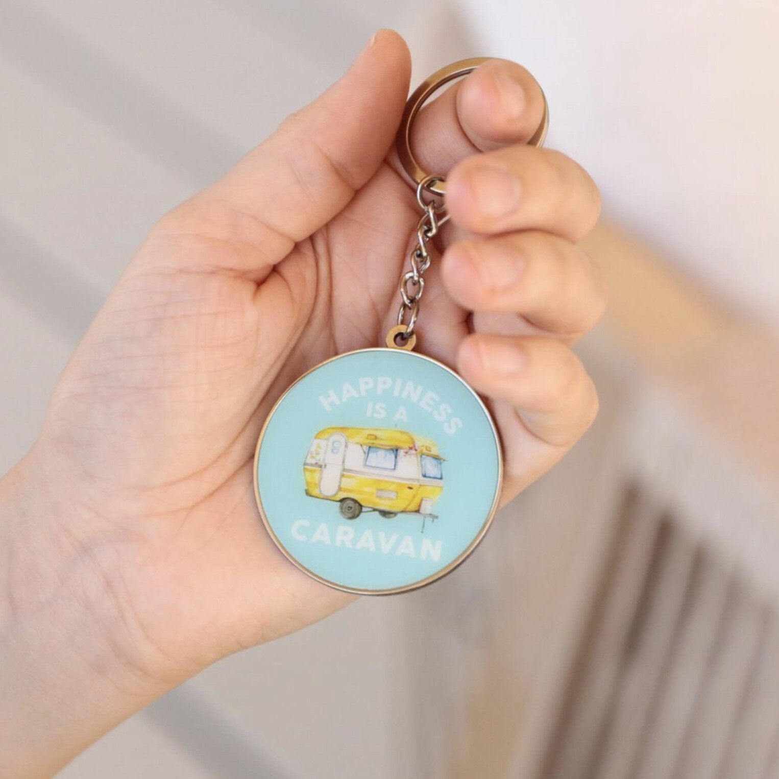Caravan Happiness Keychain