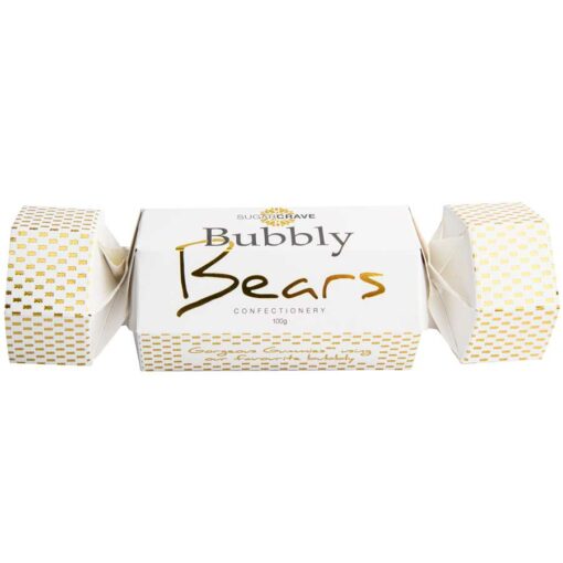 White Bubbly Bears Cracker