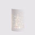 Tall Forest Scape Noel Lantern White