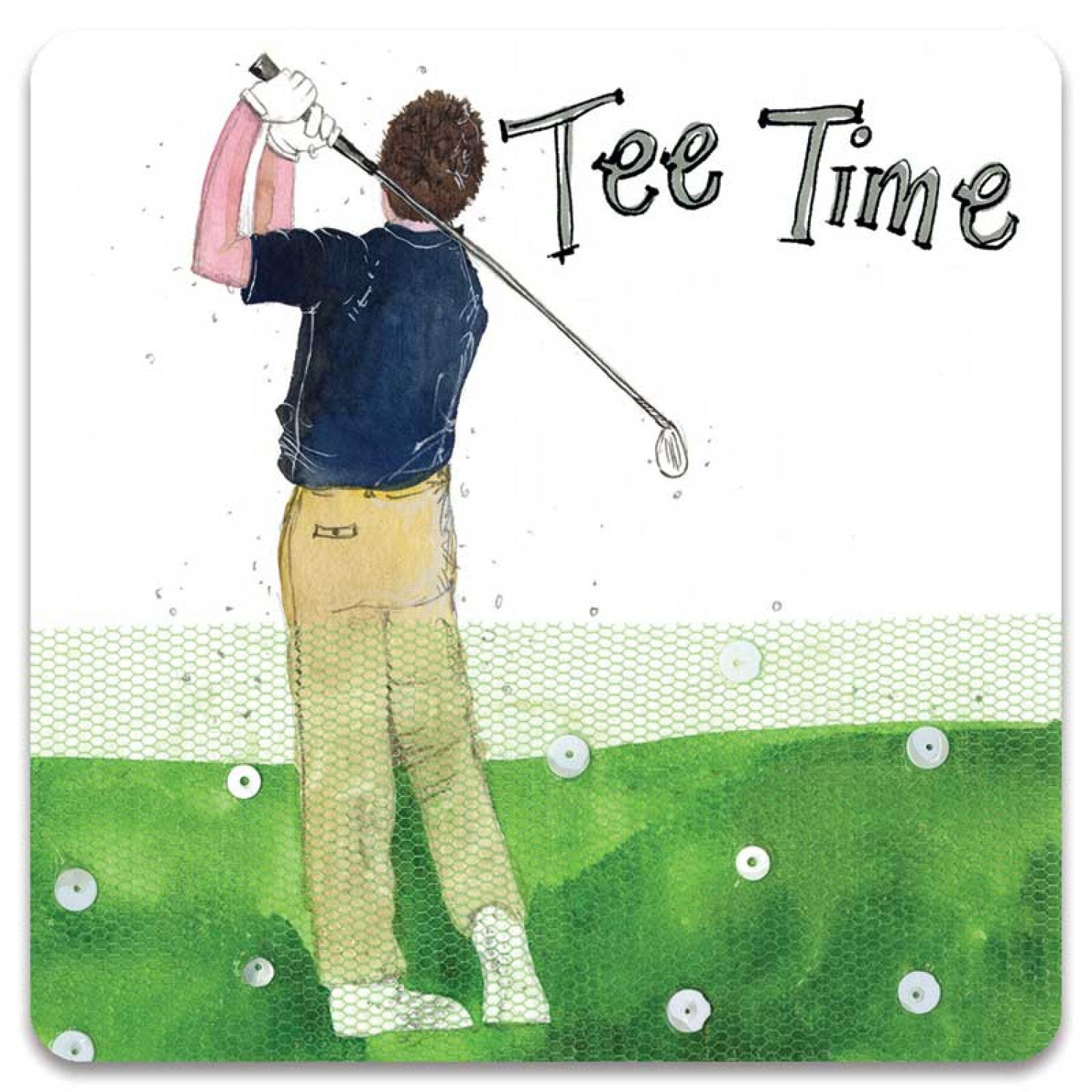 Tee Time Fridge Magnet