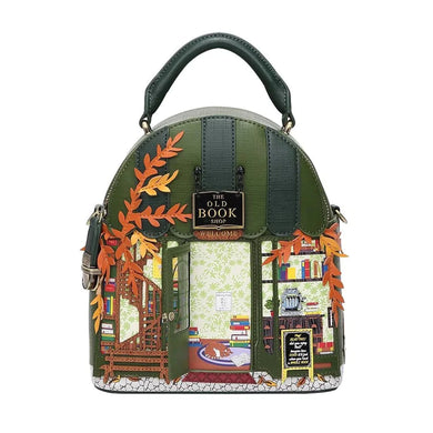 The Old Book Shop Green Nova Mini Backpack