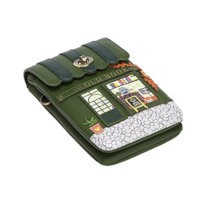 The Old Book Green Phone Pouch