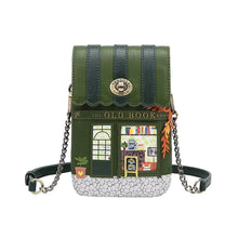 Load image into Gallery viewer, The Old Book Green Phone Pouch