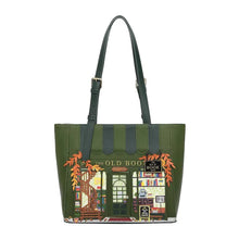 Load image into Gallery viewer, The Old Book Shop Green Shopper Bag