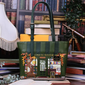 The Old Book Shop Green Shopper Bag
