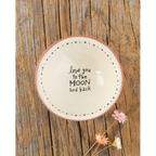 Love you Moon Terracotta Trinket Dish