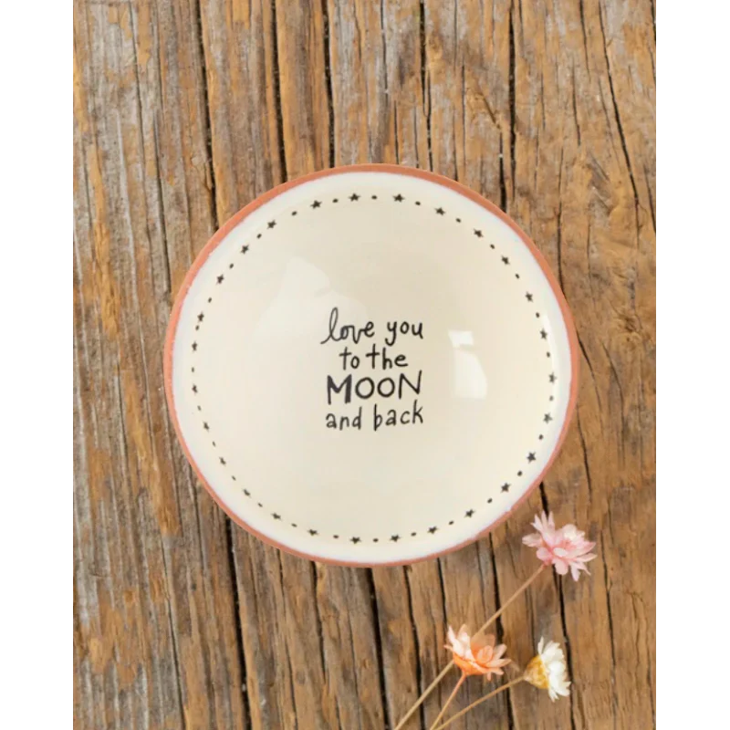 Love you Moon Terracotta Trinket Dish