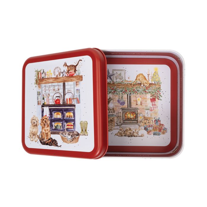 Wrendale Square Country Kitchen Xmas Tin