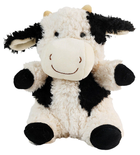 Curly Cow Soft Toy White & Black