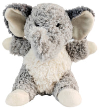 Load image into Gallery viewer, Curly Elephant Soft Toy Grey 18cm