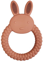 Load image into Gallery viewer, Bunny Teether Ring Pink 11cm