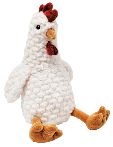 Plush Hen Soft Toy White