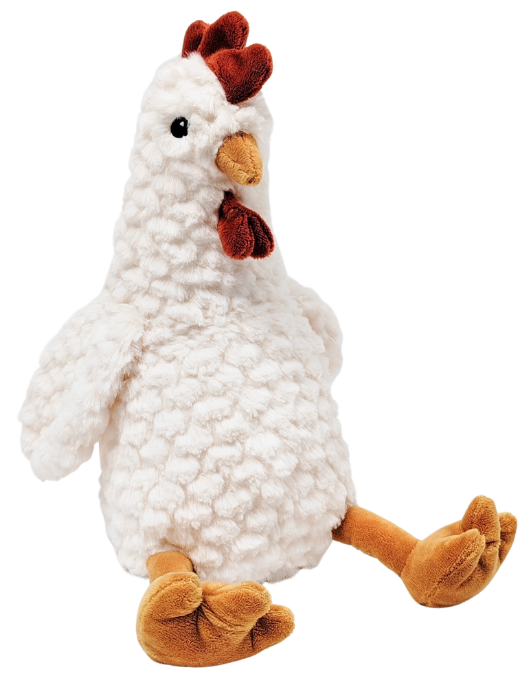 Plush Hen Soft Toy White