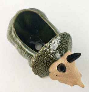 Dinosaur Planter Dark Green 11cm