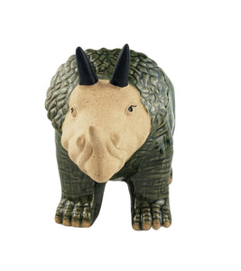 Dinosaur Planter Dark Green 11cm