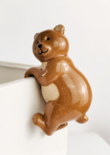 Load image into Gallery viewer, Bear Pot Hanger Brown 9.5cm