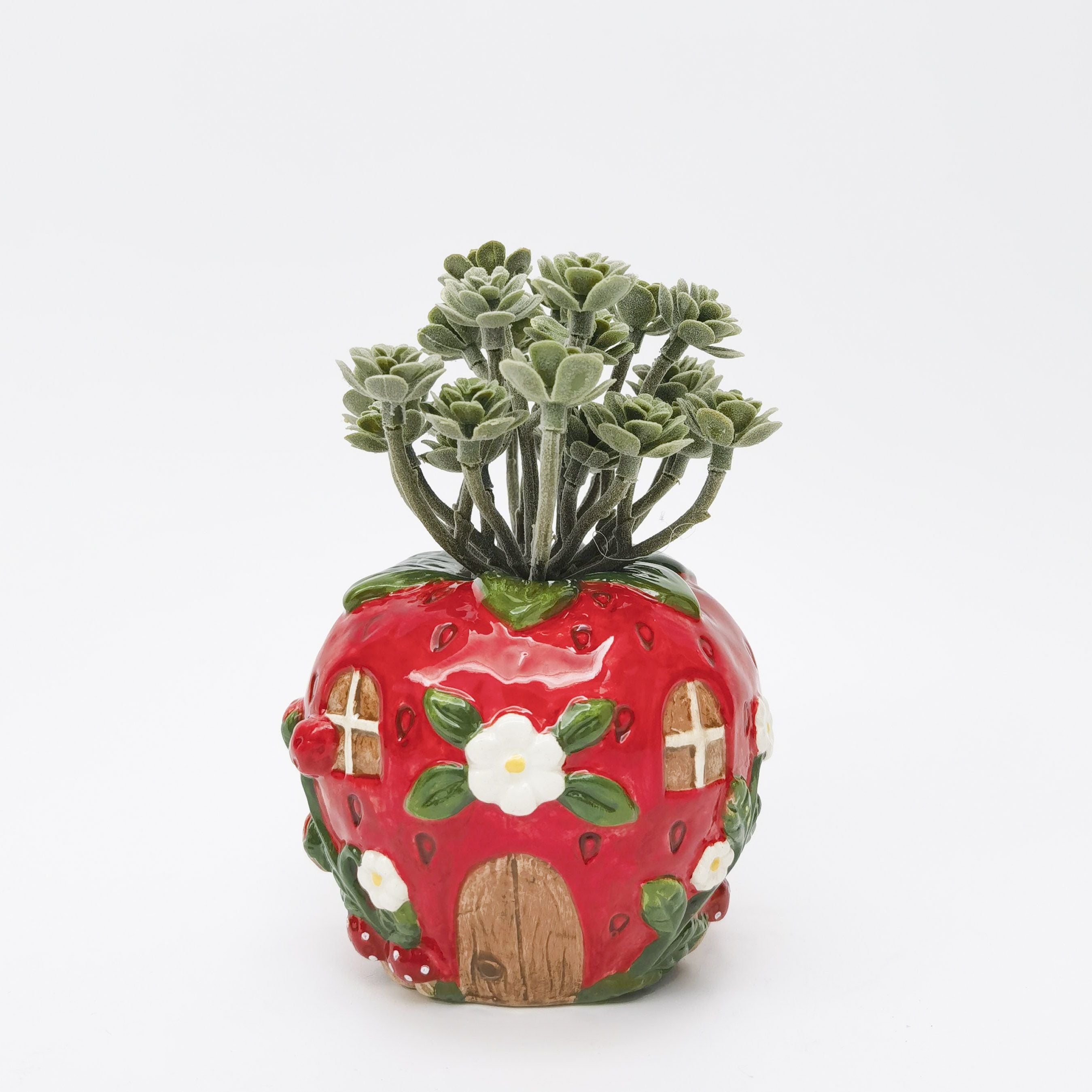 Strawberry House Vase Red 10cm