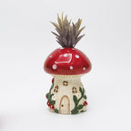 Toadstool House Vase 14cm