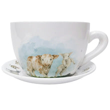 Load image into Gallery viewer, Highland &amp; Friends Tea Cup Planter Brown