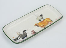 Load image into Gallery viewer, Farm Yard Platter Green 36x15cm