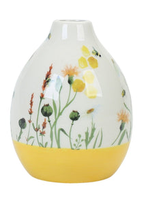 Bee Meadow Vase Yellow 13cm