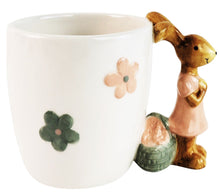 Load image into Gallery viewer, Country Bunny Mug White
