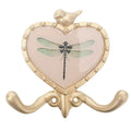 Dragonfly Wall Hook Pink & Gold 12cm