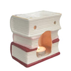 Book Stack Oil Burner Pink & Gold 11cm